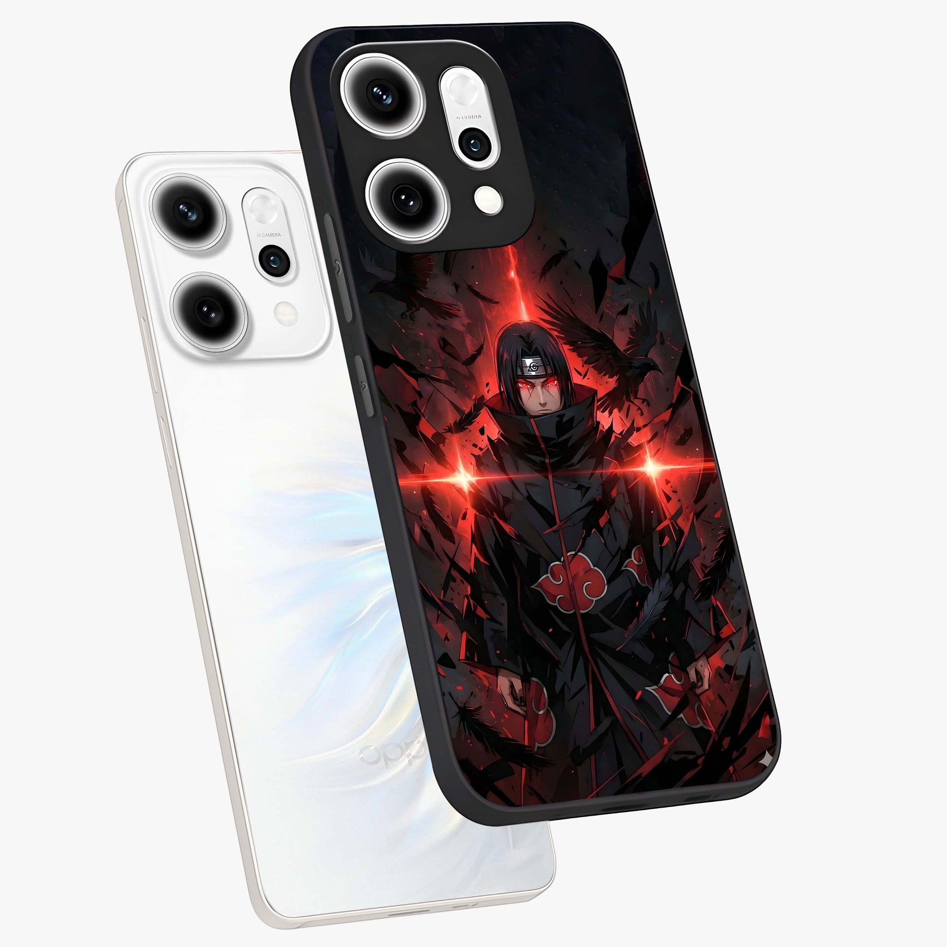 Focused Blade Discipline Glass Case displayed in angled mockup highlighting clean minimal text artwork with modern aesthetic style.