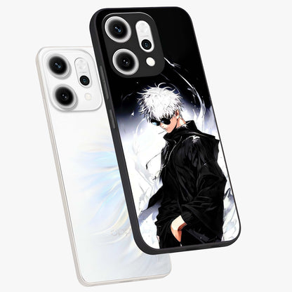 Limitless Shadow King Glass Case displayed in angled mockup highlighting dramatic dark hero design with intense aesthetic.