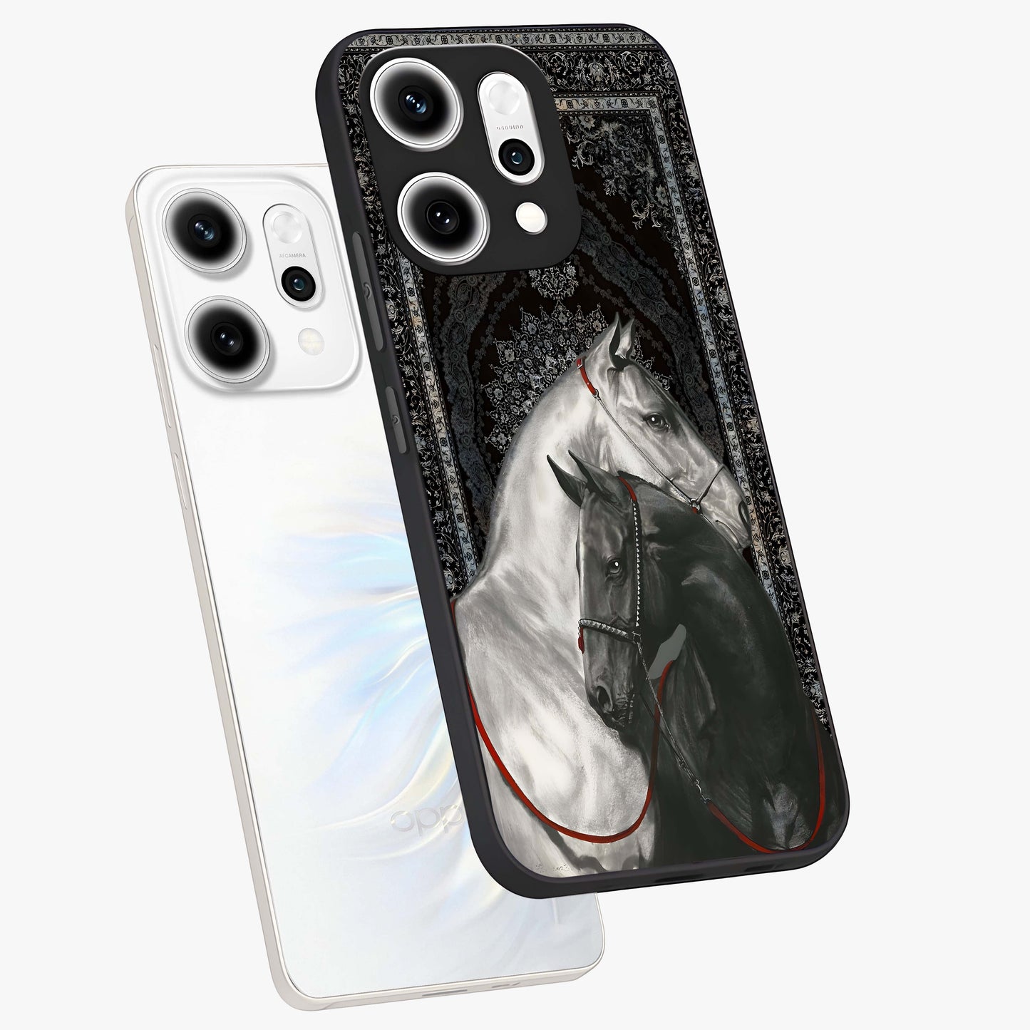 Majestic Ride Legacy Glass Case displayed in angled mockup highlighting sleek vehicle design with bold racing aesthetic.