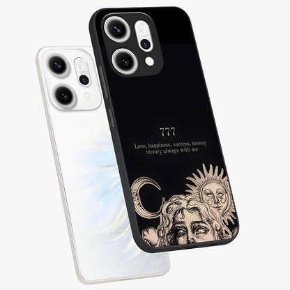 Mystic Victory Aura Glass Case displayed in angled mockup highlighting energetic aura design with bold mystical aesthetic.