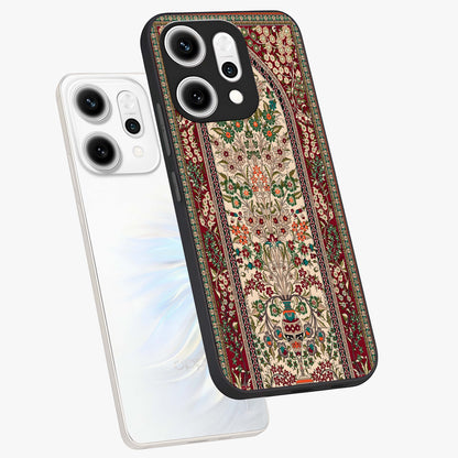 Persian Inspired Glass Case displayed in angled mockup highlighting intricate traditional design with elegant cultural aesthetic.