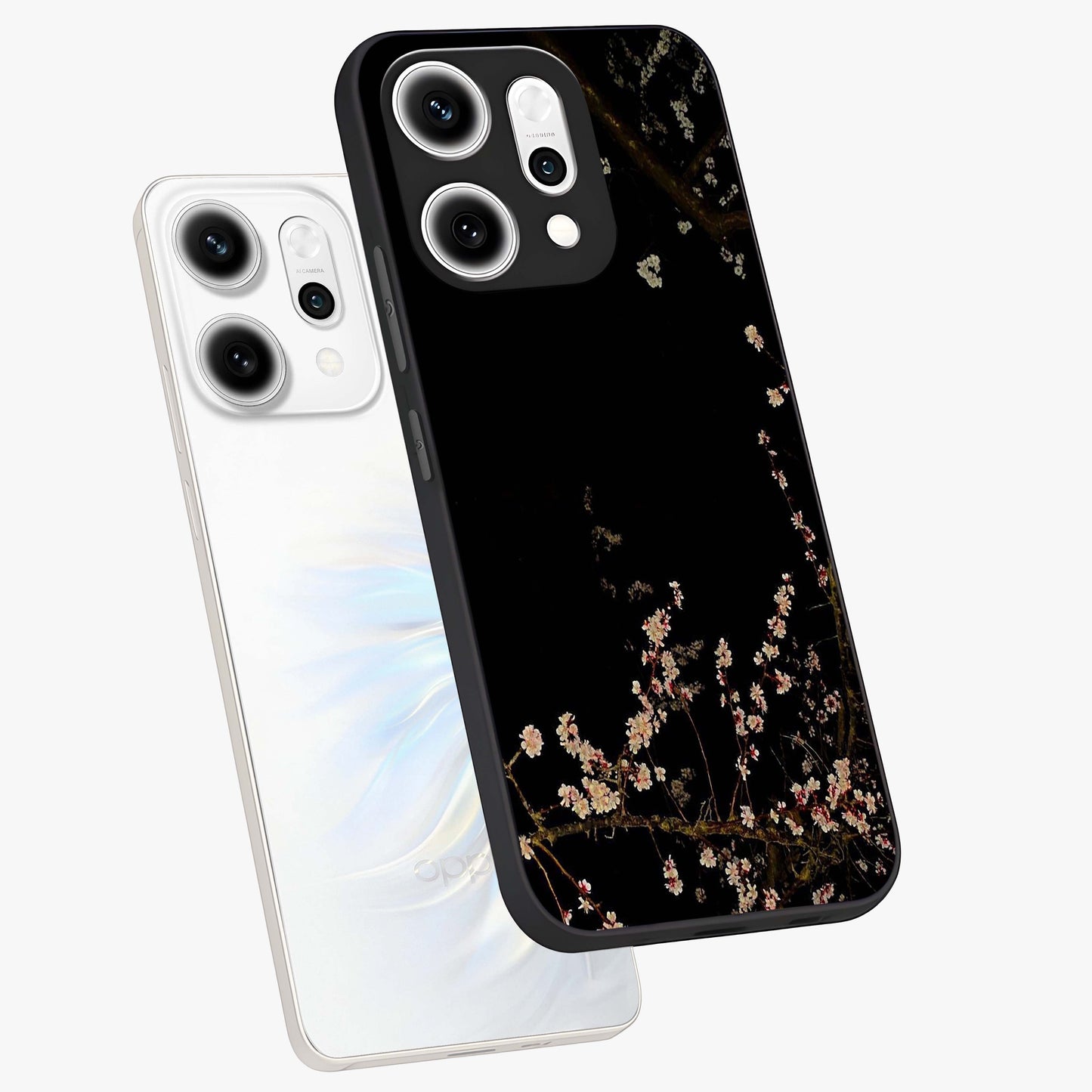Petal Moon Light With Custom Name Glass Case displayed in angled mockup highlighting delicate petal design with custom name feature.
