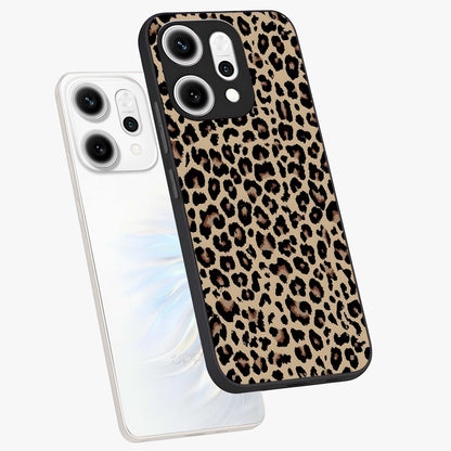 Savage Chic Pattern Glass Case displayed in angled mockup highlighting bold fashion inspired design with chic aesthetic.