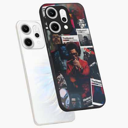 The Weeknd Glass Case displayed in angled mockup highlighting stylish pop culture inspired design with modern aesthetic.