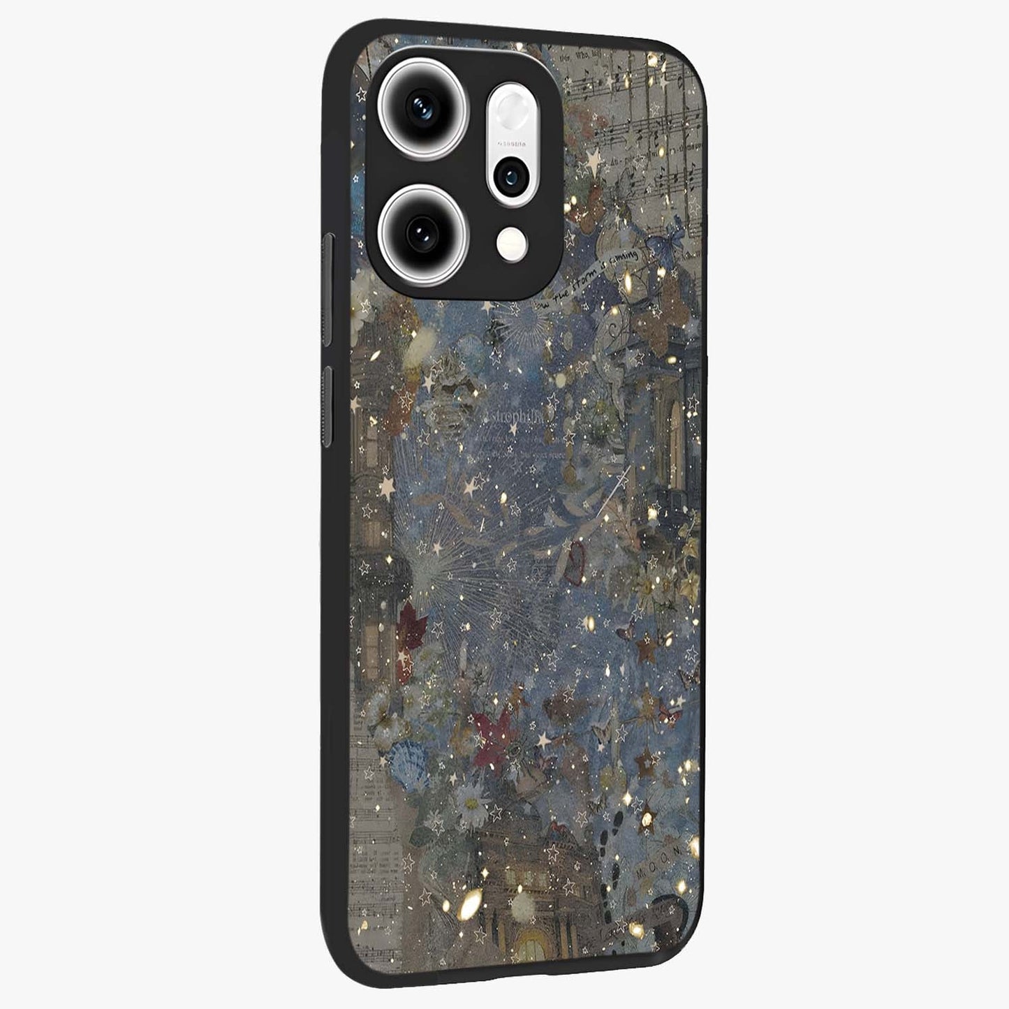 Aesthetic Astrolophia Glass Case upright view showcasing soft aesthetic theme with stylish modern look.