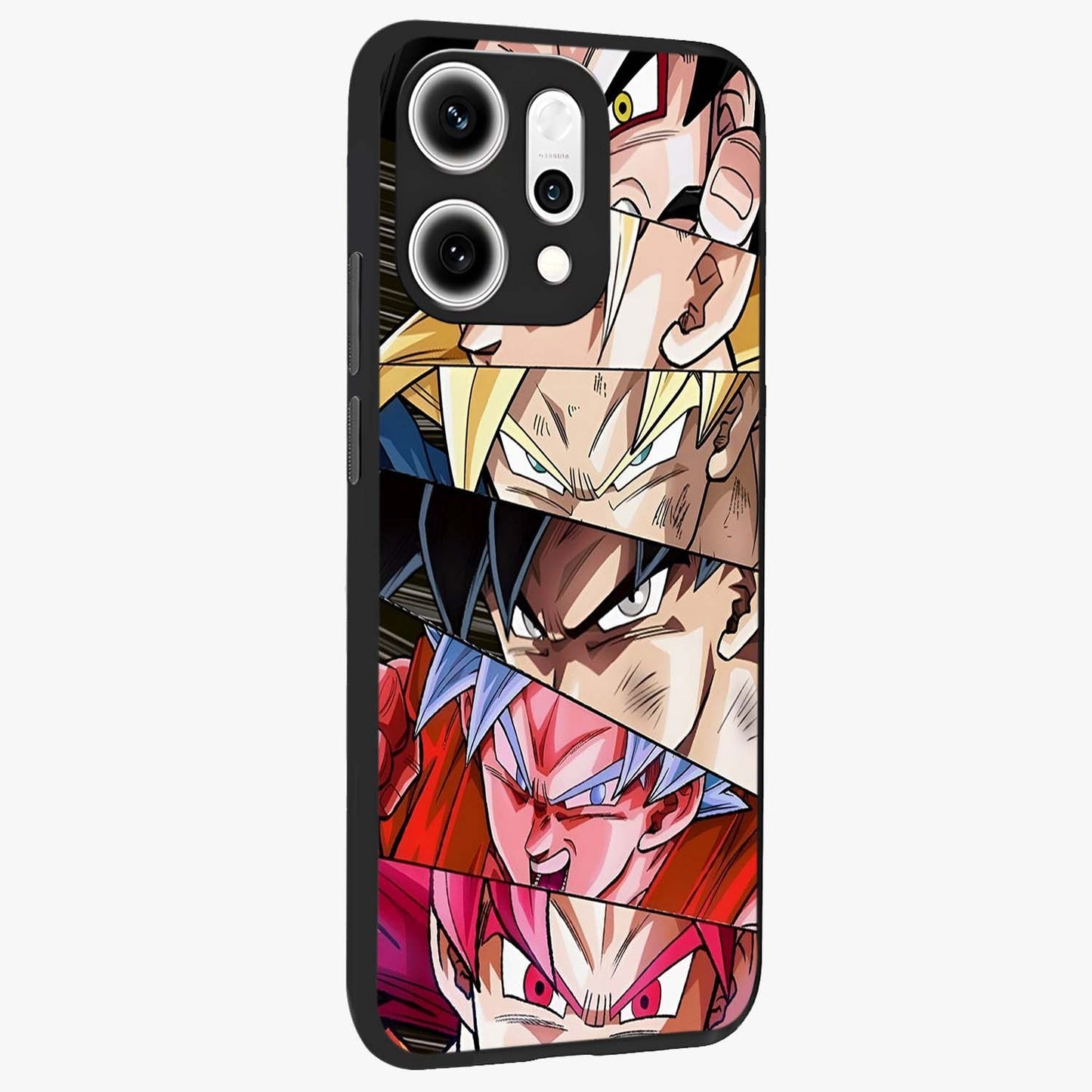 Anime Character Glass Case upright view showcasing expressive anime artwork with bold graphic style.