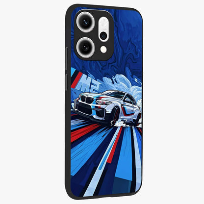 Drift Power Rush Glass Case upright view showcasing high speed racing artwork with bold automotive theme.