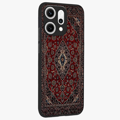 Heritage Carpet Royale Glass Case upright view showcasing detailed ornamental artwork with luxurious traditional theme.