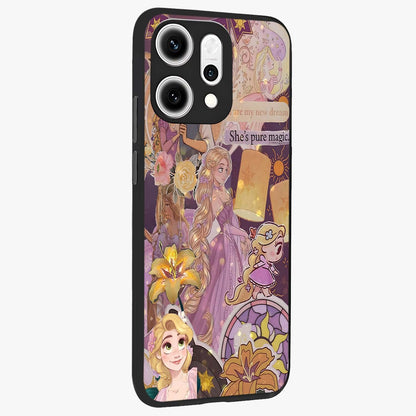 Magical Tangled Dream Glass Case upright view showcasing enchanting artistic artwork with dreamy fantasy theme.