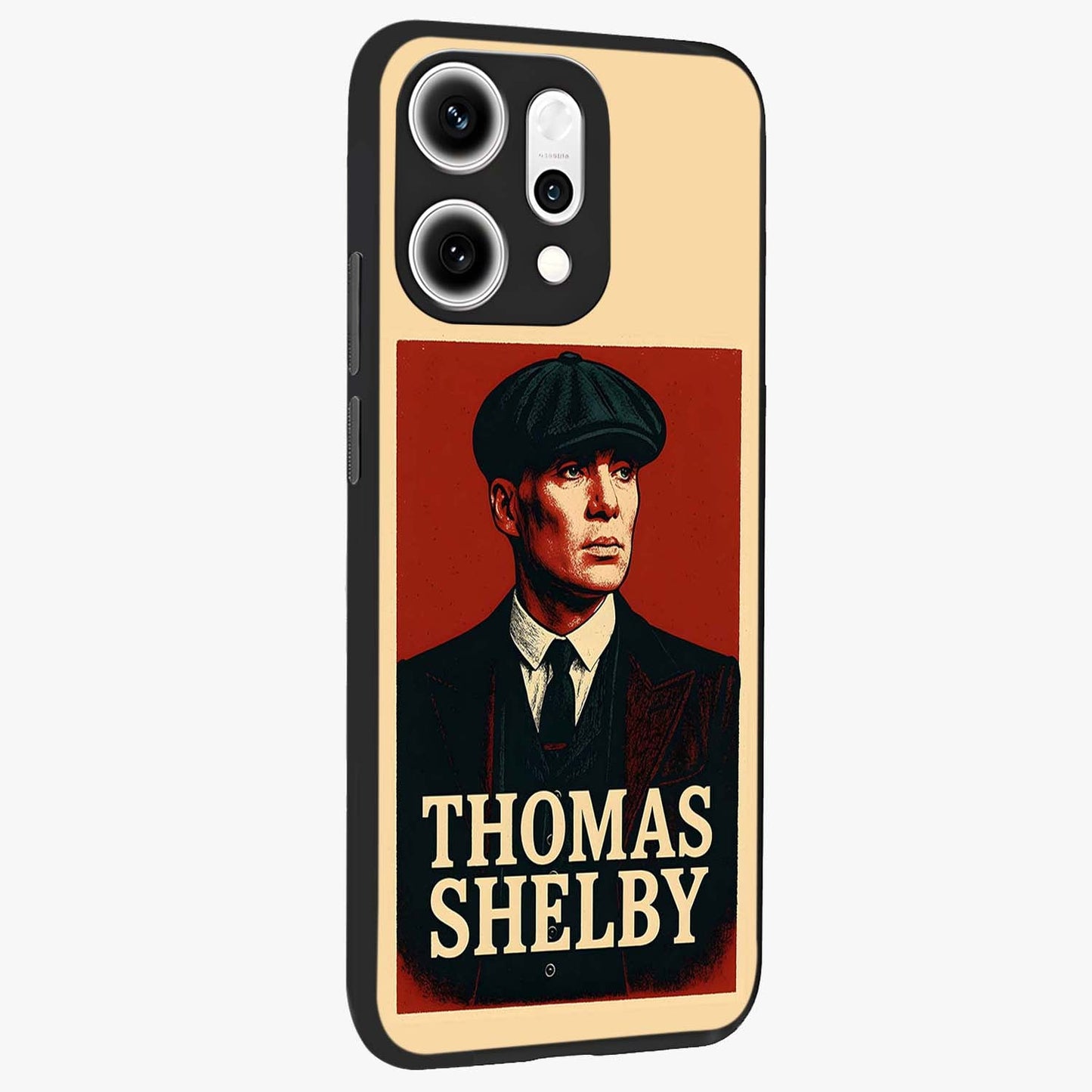 Vintage Mafia Authority Glass Case upright view showcasing dramatic vintage artwork with iconic authority theme.