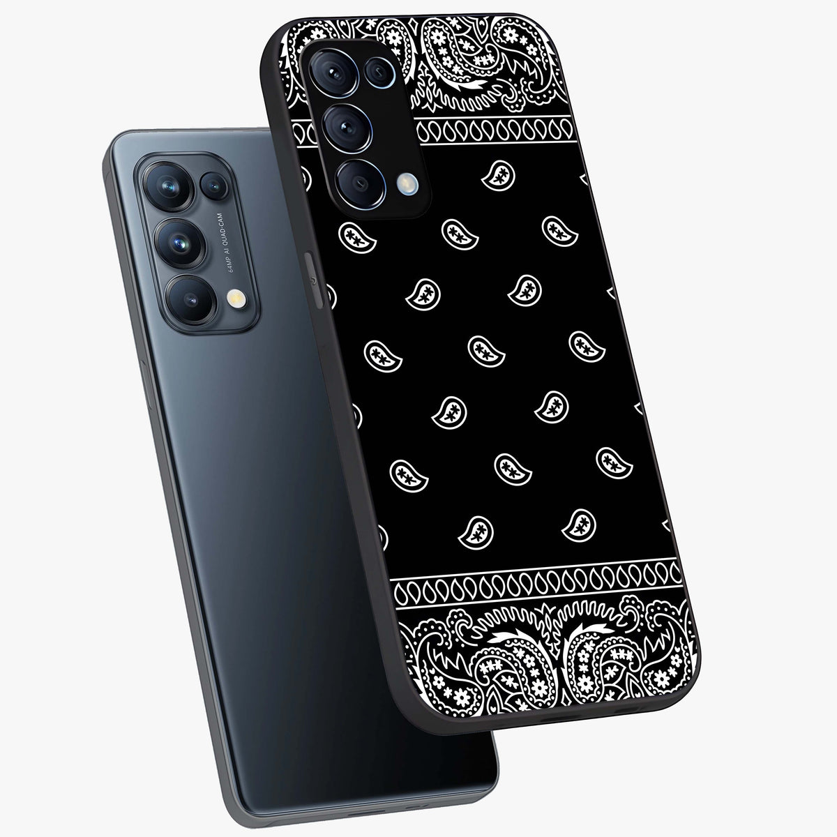 Retro Rebel Threads Glass Case displayed in angled mockup highlighting retro inspired graphic design with rebellious aesthetic.