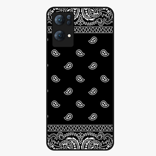 Retro Rebel Threads Glass Case showing flat back view with vintage street style artwork and glossy glass finish.