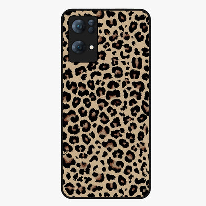 Savage Chic Pattern Glass Case showing flat back view with stylish patterned artwork and glossy glass finish.