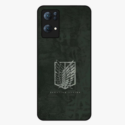 Wings Of Freedom Glass Case showing flat back view with symbolic wings artwork and glossy glass finish.