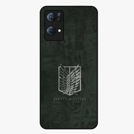 Wings Of Freedom Glass Case showing flat back view with symbolic wings artwork and glossy glass finish.