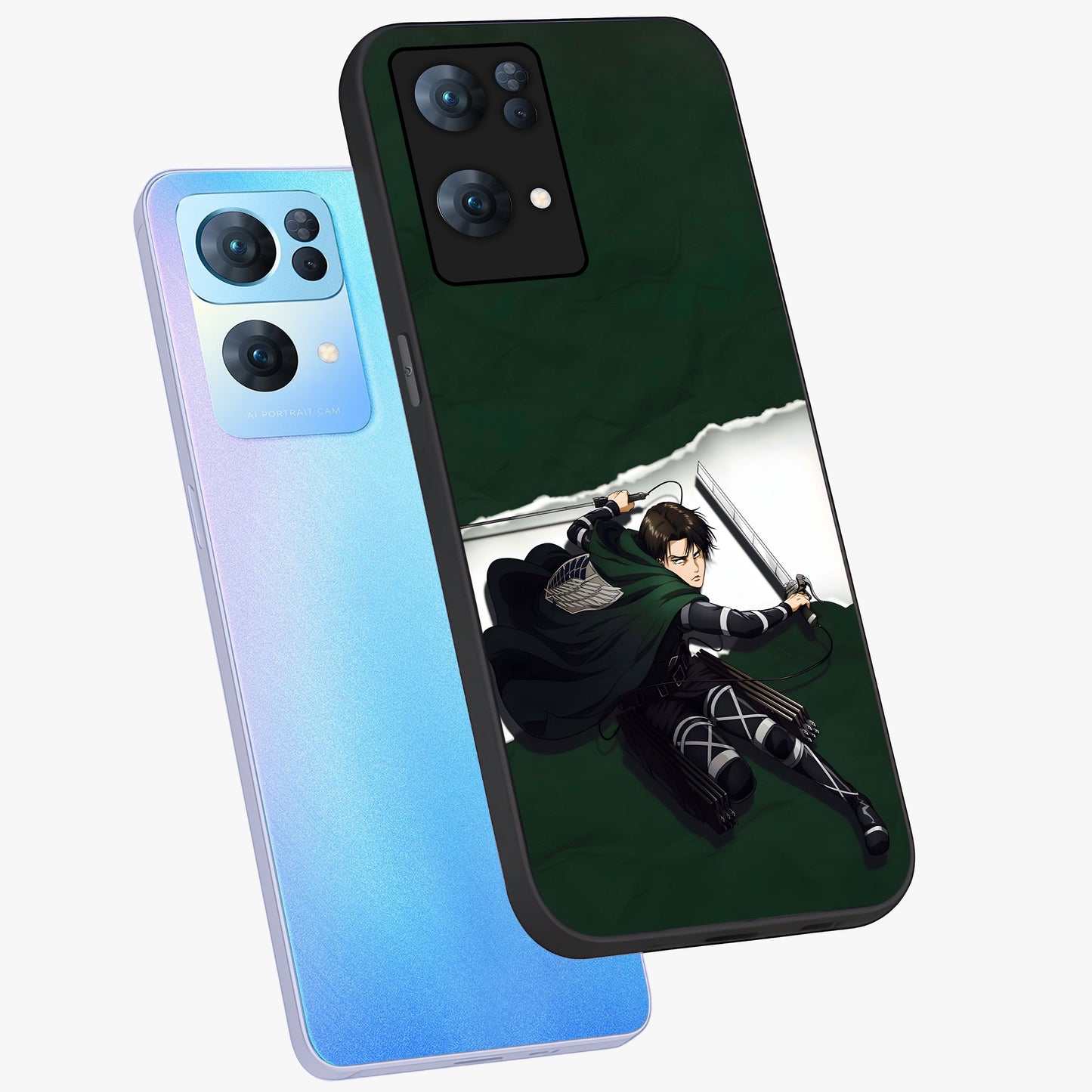Emerald War Vanguard Glass Case displayed in angled mockup highlighting intense battle inspired design with emerald tone aesthetic.