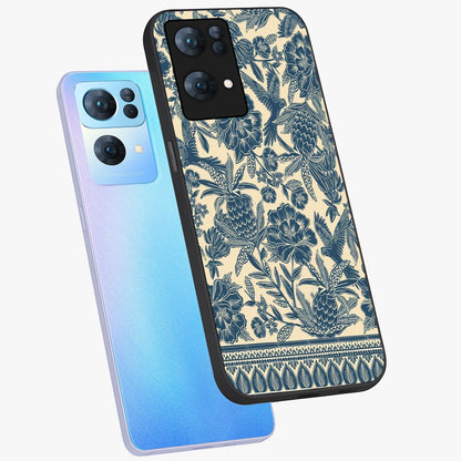 Heirloom Wild Bloom Glass Case displayed in angled mockup highlighting botanical bloom design with classic aesthetic style.