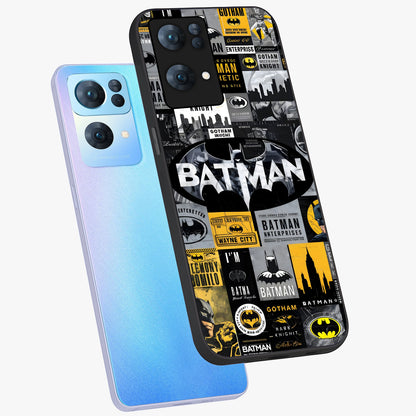 Knight Gotham Rise Glass Case displayed in angled mockup highlighting powerful knight silhouette design with dramatic aesthetic.