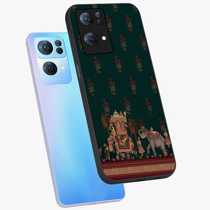 Macmerise Glass Case displayed in angled mockup highlighting trendy graphic design with sleek aesthetic style.