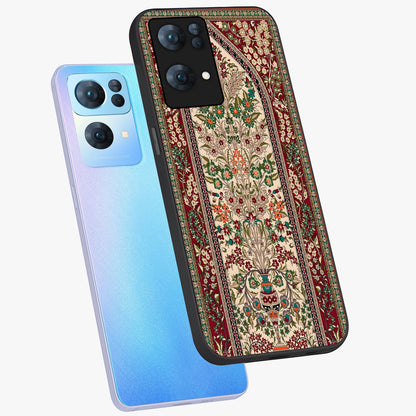 Persian Inspired Glass Case displayed in angled mockup highlighting intricate traditional design with elegant cultural aesthetic.
