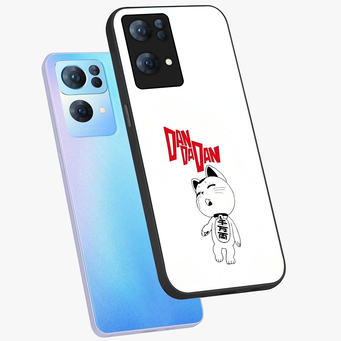 Playful Spirit Charm Glass Case displayed in angled mockup highlighting lively decorative design with playful aesthetic style.