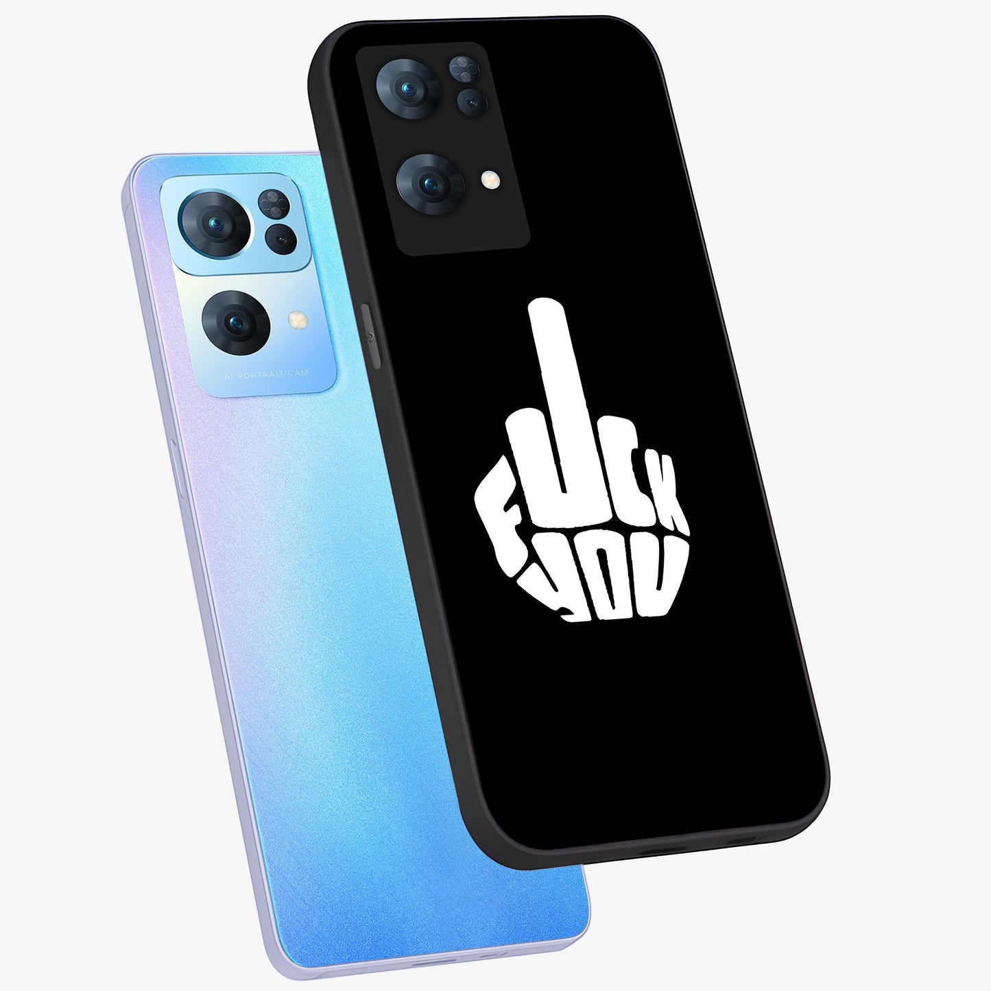Rebel Mode On Glass Case displayed in angled mockup highlighting edgy text design with modern street aesthetic.