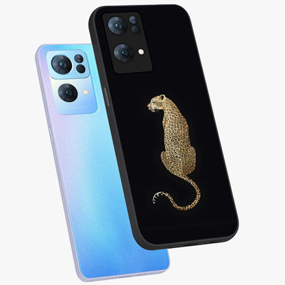Regal Leopard Glass Case displayed in angled mockup highlighting powerful animal illustration with stylish wild aesthetic.