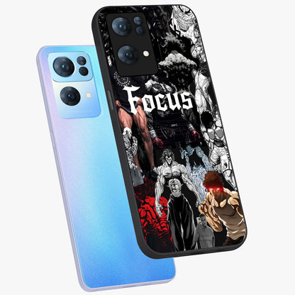 Relentless Power Focus Glass Case displayed in angled mockup highlighting bold statement design with modern aesthetic style.