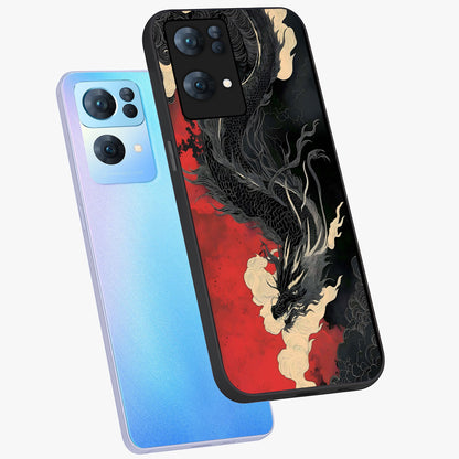 Shadow Dragon Fury Glass Case displayed in angled mockup highlighting powerful dragon illustration with dark fantasy aesthetic.