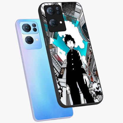 Silent Psychic Awakening Glass Case displayed in angled mockup highlighting spiritual awakening design with cosmic aesthetic.