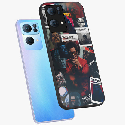 The Weeknd Glass Case displayed in angled mockup highlighting stylish pop culture inspired design with modern aesthetic.