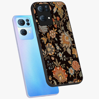 Vintage Floral Dream Glass Case displayed in angled mockup highlighting elegant vintage flower design with soft aesthetic style.