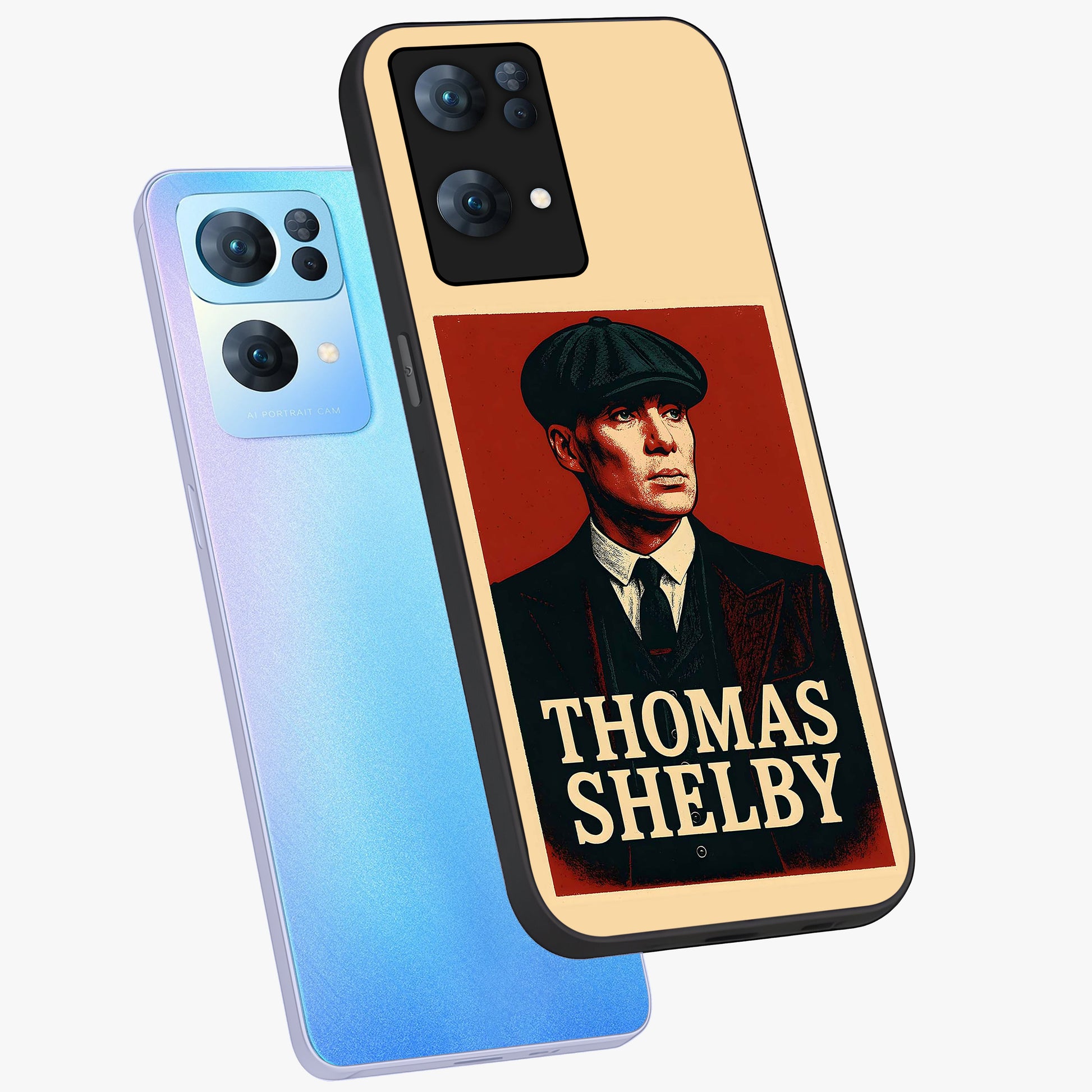 Vintage Mafia Authority Glass Case displayed in angled mockup highlighting powerful retro design with classic gangster aesthetic.