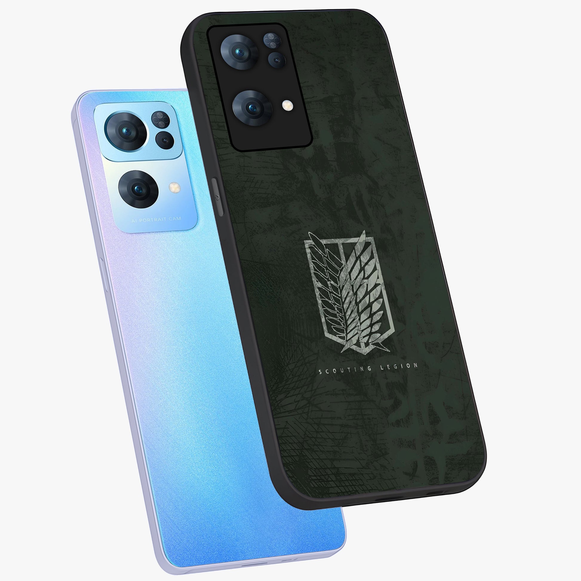Wings Of Freedom Glass Case displayed in angled mockup highlighting graceful wing design with inspirational aesthetic.