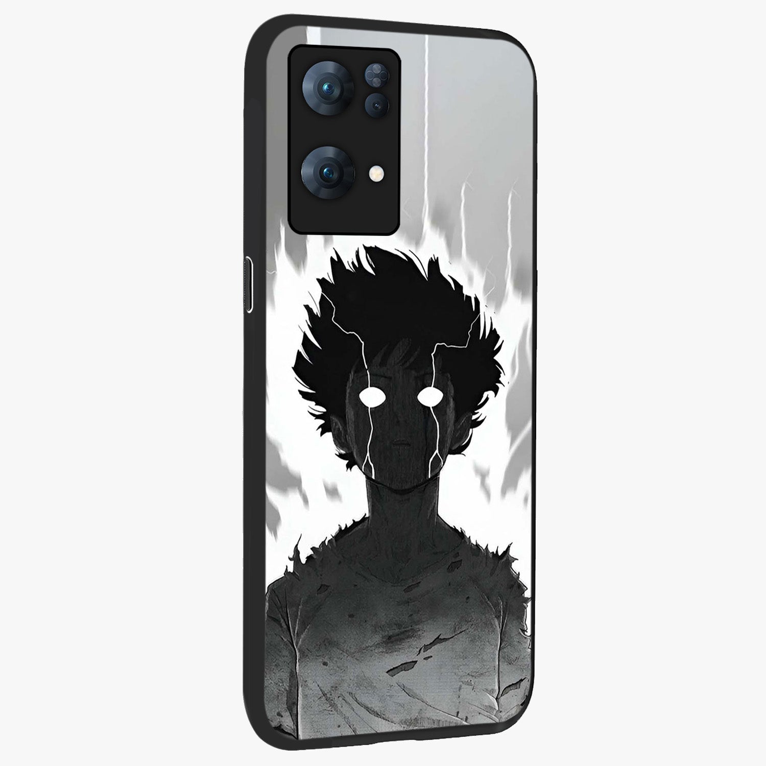 Awakened Inner Rage Glass Case upright view showcasing dramatic artwork with strong expressive aesthetic.