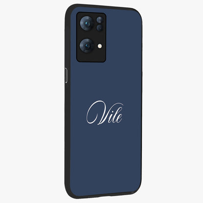 Blue Vintage Floral Pattern Glass Case displayed in angled mockup highlighting classic blue floral pattern and retro aesthetic design.