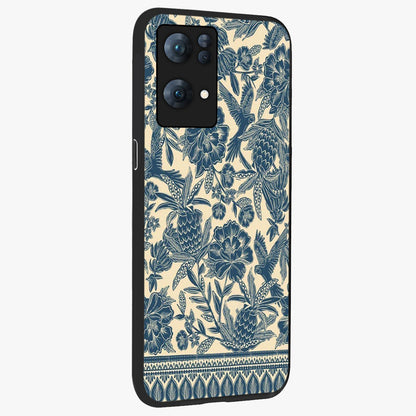 Heirloom Wild Bloom Glass Case upright view showcasing delicate wildflower artwork with timeless floral theme.