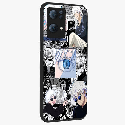 Infinity Sorcerer Chaos Glass Case upright view showcasing dramatic sorcerer artwork with chaotic mystical theme.