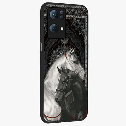 Majestic Ride Legacy Glass Case upright view showcasing dynamic ride inspired artwork with modern automotive theme.