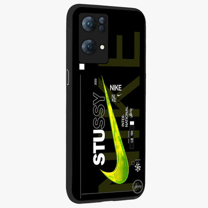 Neon Street Edition Glass Case upright view showcasing colorful neon artwork with modern street culture theme.