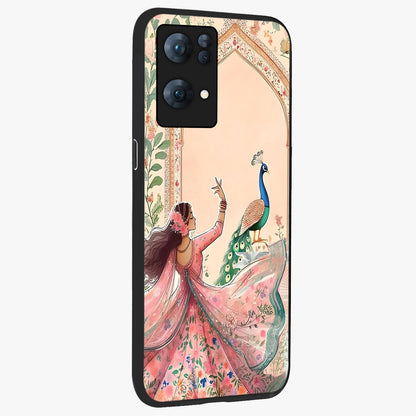 Royal Grace Muse Glass Case upright view showcasing stylish artistic artwork with sophisticated royal theme.