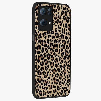 Savage Chic Pattern Glass Case upright view showcasing trendy decorative artwork with edgy fashion theme.