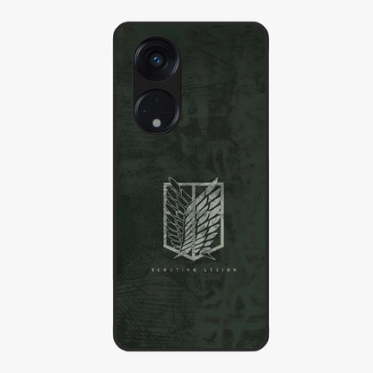 Wings Of Freedom Glass Case showing flat back view with symbolic wings artwork and glossy glass finish.