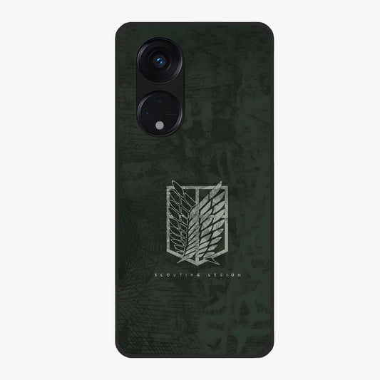 Wings Of Freedom Glass Case showing flat back view with symbolic wings artwork and glossy glass finish.