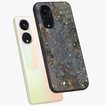 Aesthetic Astrolophia Glass Case displayed in angled mockup highlighting artistic aesthetic elements and smooth glass surface.