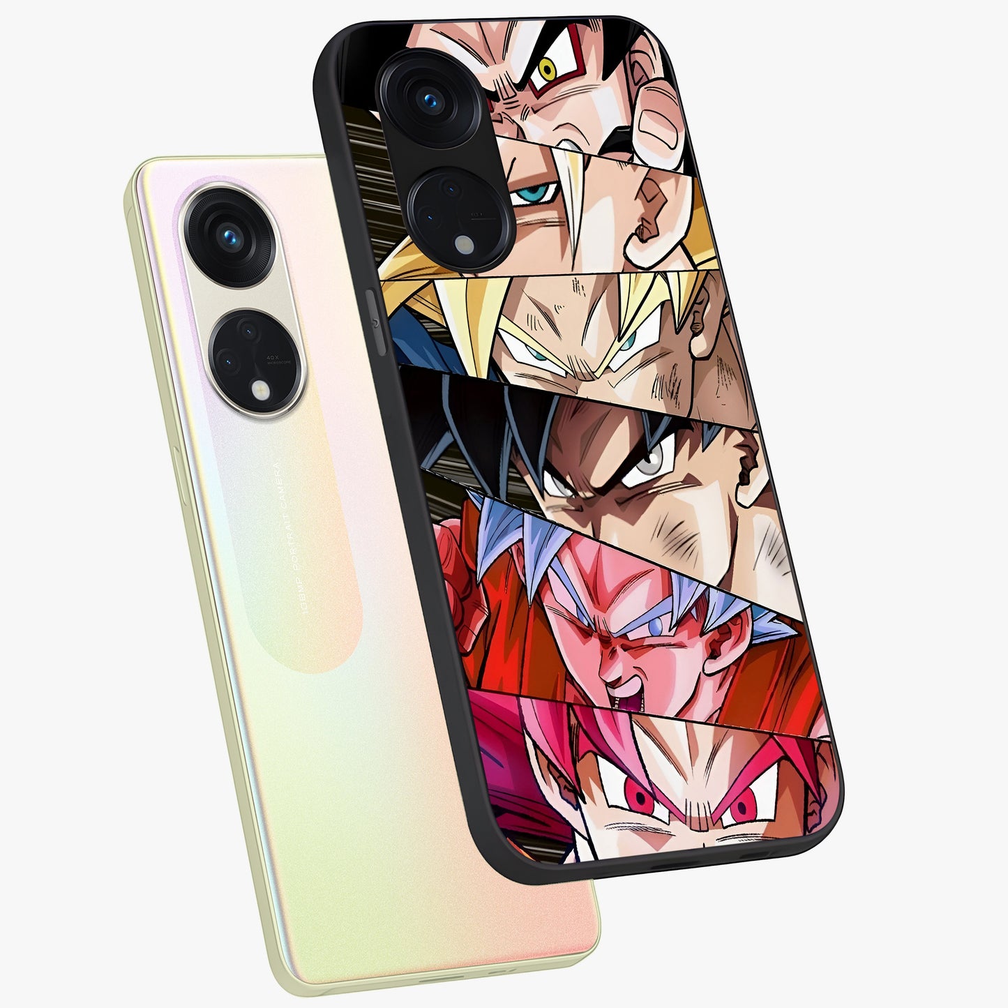 Anime Character Glass Case displayed in angled mockup highlighting colorful anime character illustration.