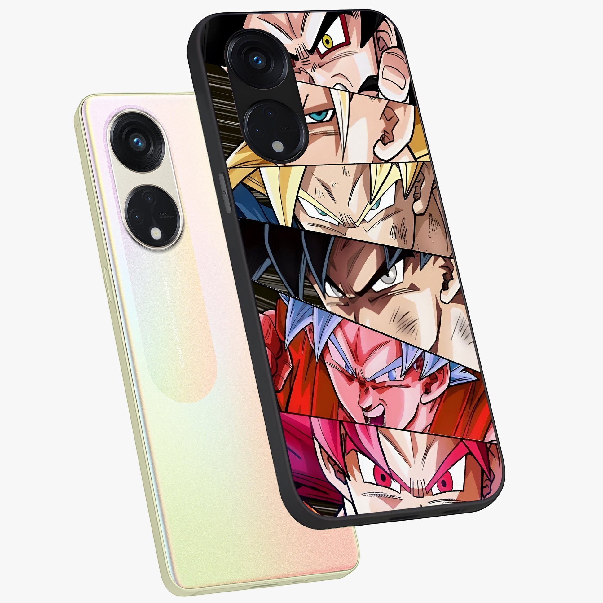 Anime Character Glass Case displayed in angled mockup highlighting colorful anime character illustration.