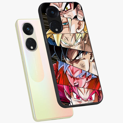 Anime Character Glass Case displayed in angled mockup highlighting colorful anime character illustration.