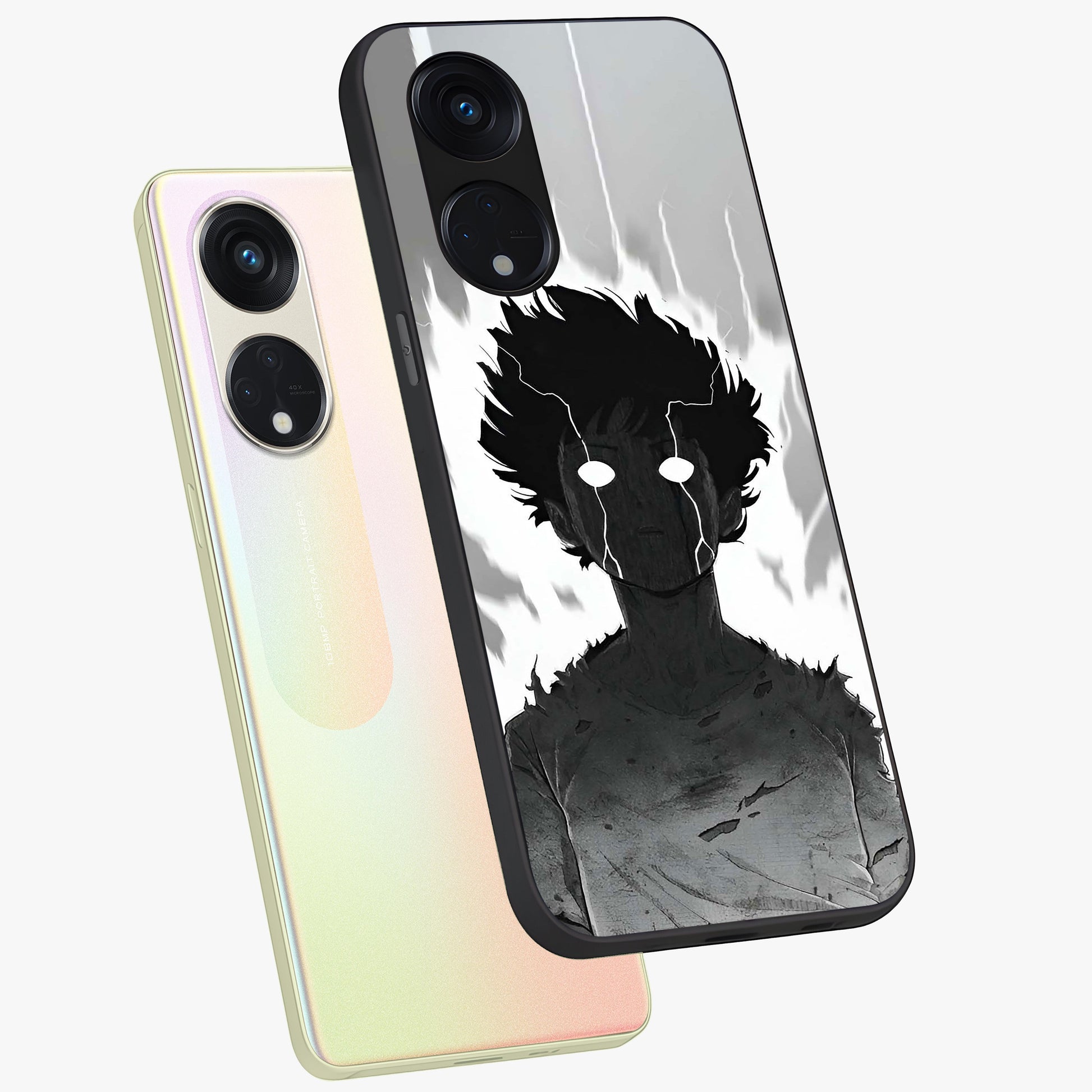 Awakened Inner Rage Glass Case displayed in angled mockup highlighting powerful graphic design and bold artistic theme.