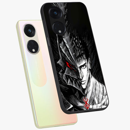 Berserker Blood Oath Glass Case displayed in angled mockup highlighting dark fantasy graphic design and powerful theme.